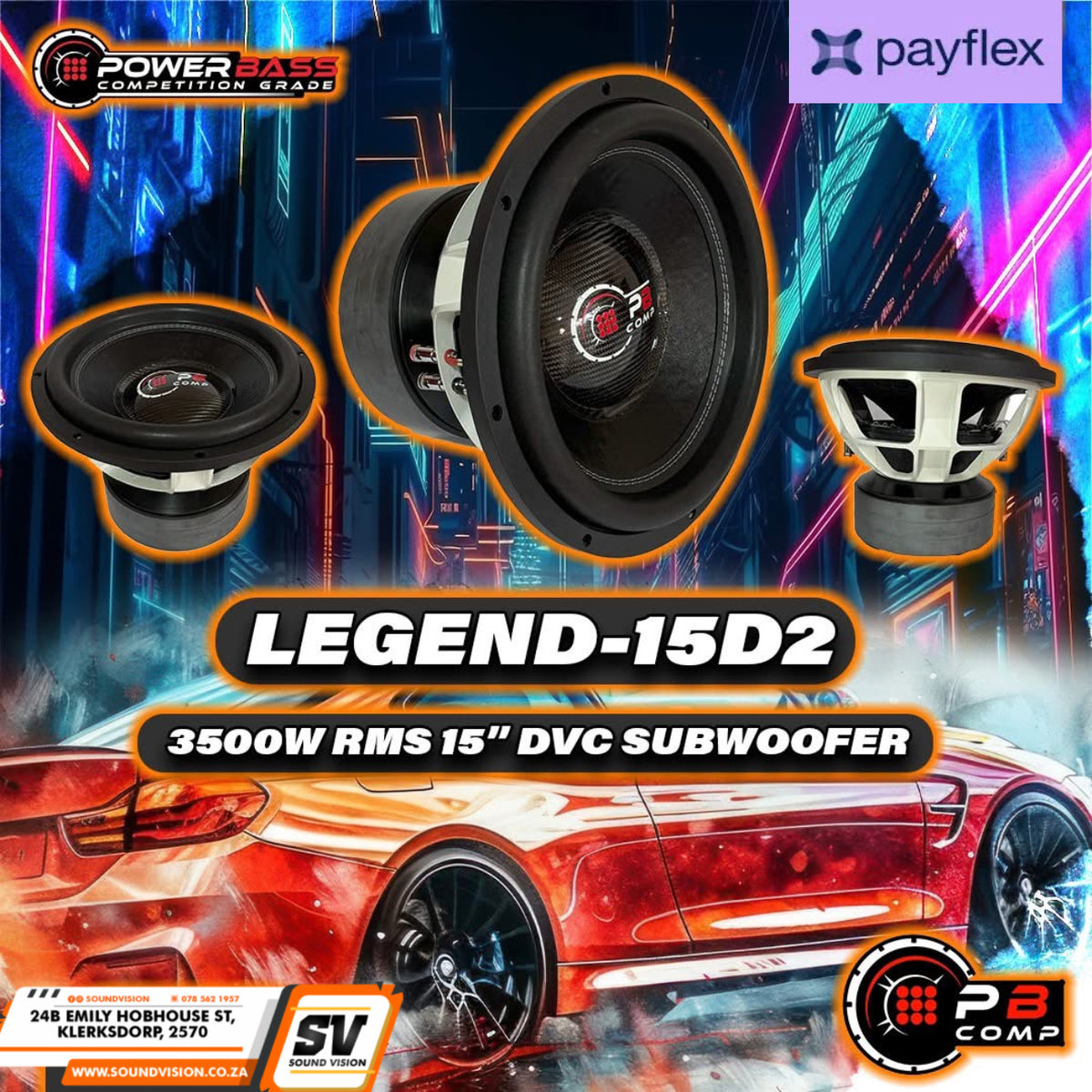 Pb Legend 15” D2 Subwoofers – Sound Vision