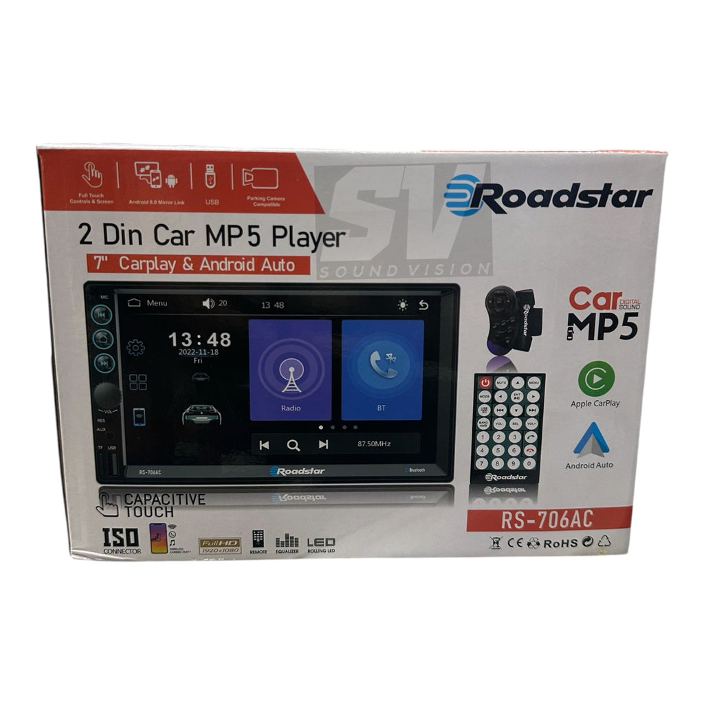 Roadstar 7” CarPlay & Android Auto Media Player