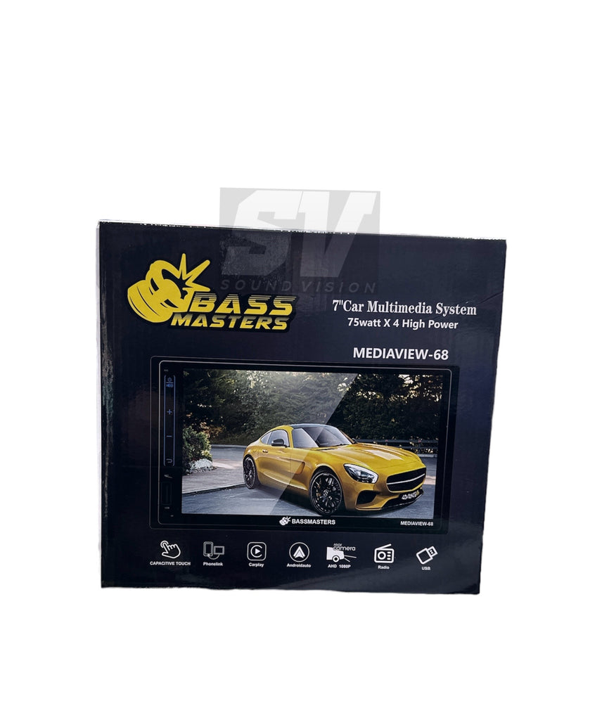 Bassmasters 7” Multimedia System Andriod auto + CarPlay