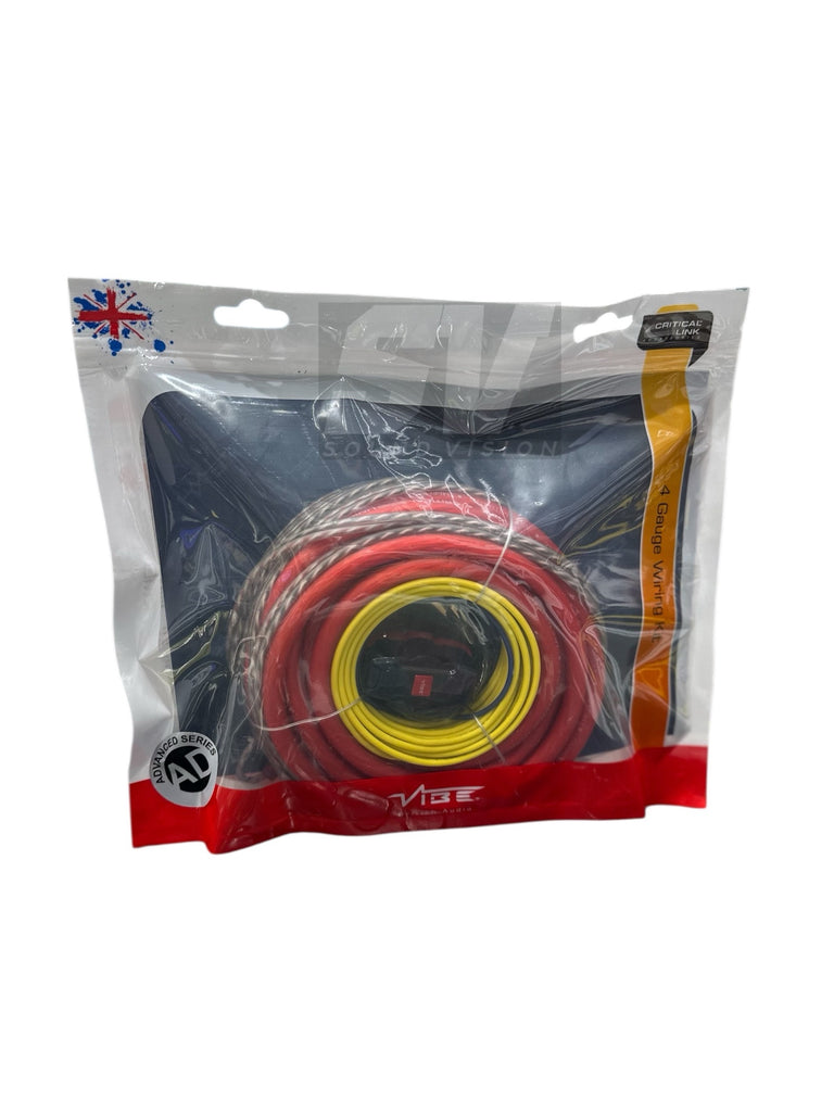 Vibe CL4AWKT-V7: Critical Link 4 AWG True Gauge Amp Wiring Kit