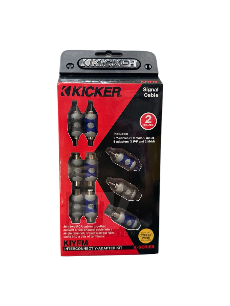 Kicker Rca Splitters 1M-2F 100% Copper OFC (set)