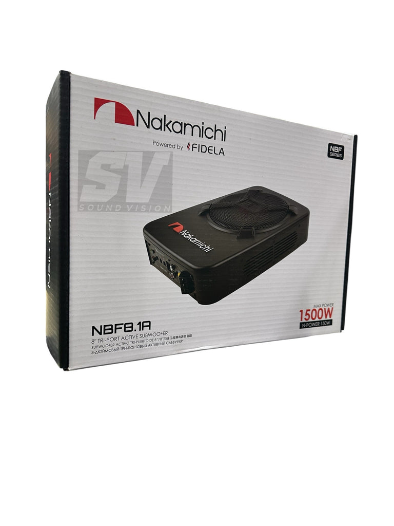 Nakamichi NBF8.1A – 1500W 8″ Active Subwoofer