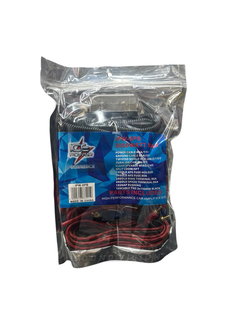 Ice power 8Ga Cable kit