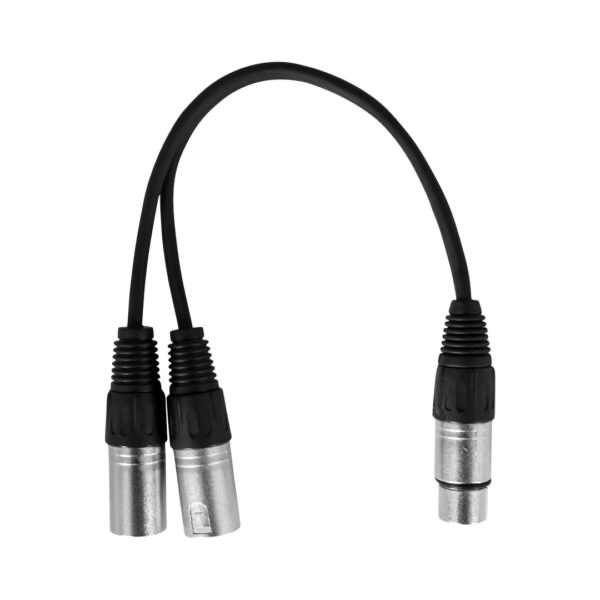 Hybrid Xlr Female-Dual Xlr Male