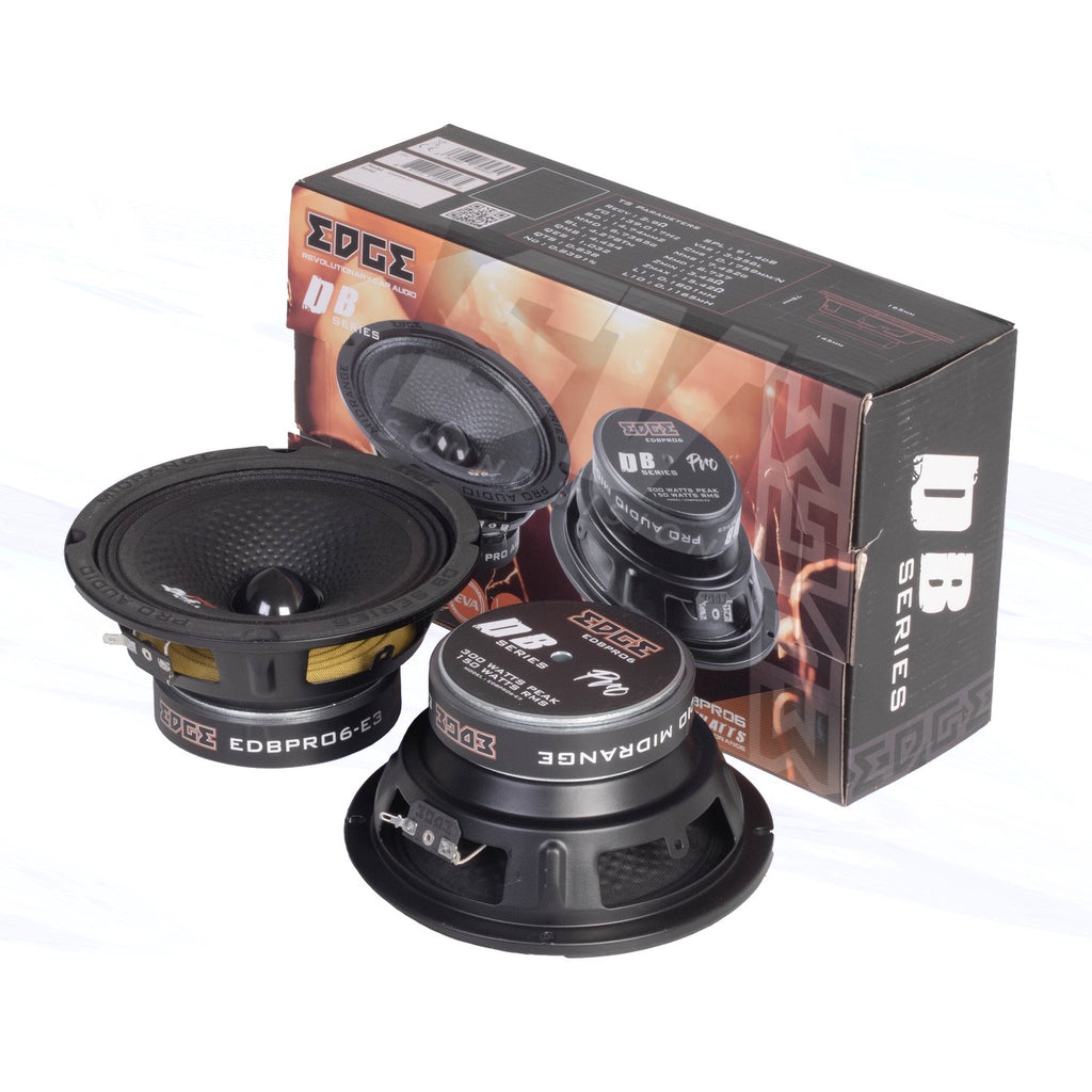 Edge DB Series 6.5 inch 300 watts 98dB Pro Audio Midrange Speaker - Pairs