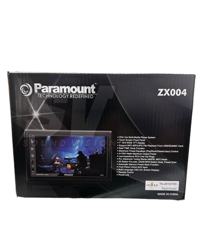 Paramount ZX004 D/din Media player