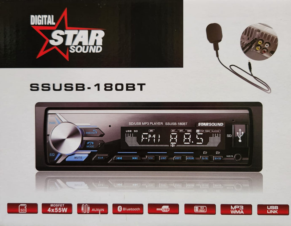 Starsound SSUSB-180BTE MEDIA PLAYER (External 🎤)